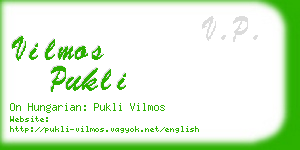 vilmos pukli business card